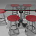 3 डी टेबल और कुर्सियाँ - टेबल और कुर्सियाँ मॉडल खरीद - रेंडर