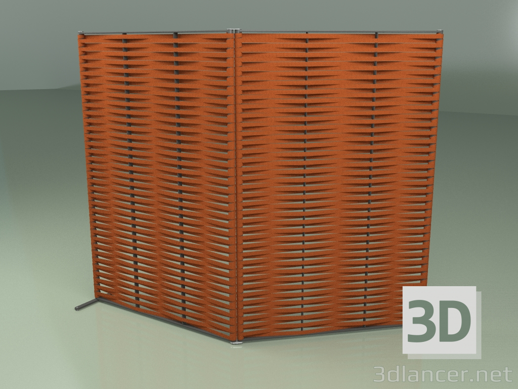 modello 3D Schermo 101 (cintura 25 mm arancione) - anteprima