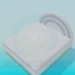 3D modeli İle yastıklı koltuk başlığı yatak - önizleme