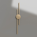 modello 3D Lampada da parete Lauryn oro (08428-902.33) - anteprima