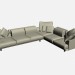 3d model Esquina del sofá Alexis 2 - vista previa
