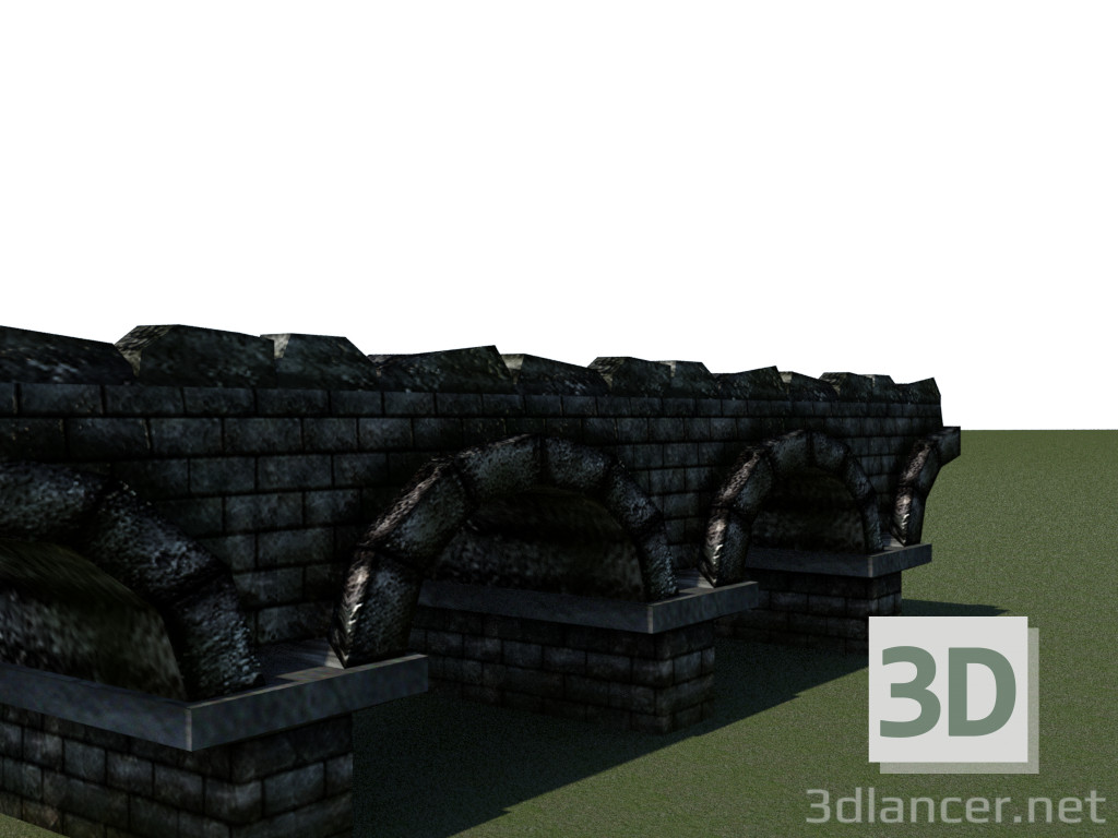 3d model Stone bridge - preview
