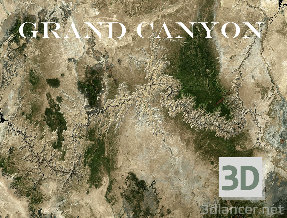 Текстура ландшафту Гранд Каньйону / The texture of the landscape of the Grand Canyon купити текстуру - зображення ModKart
