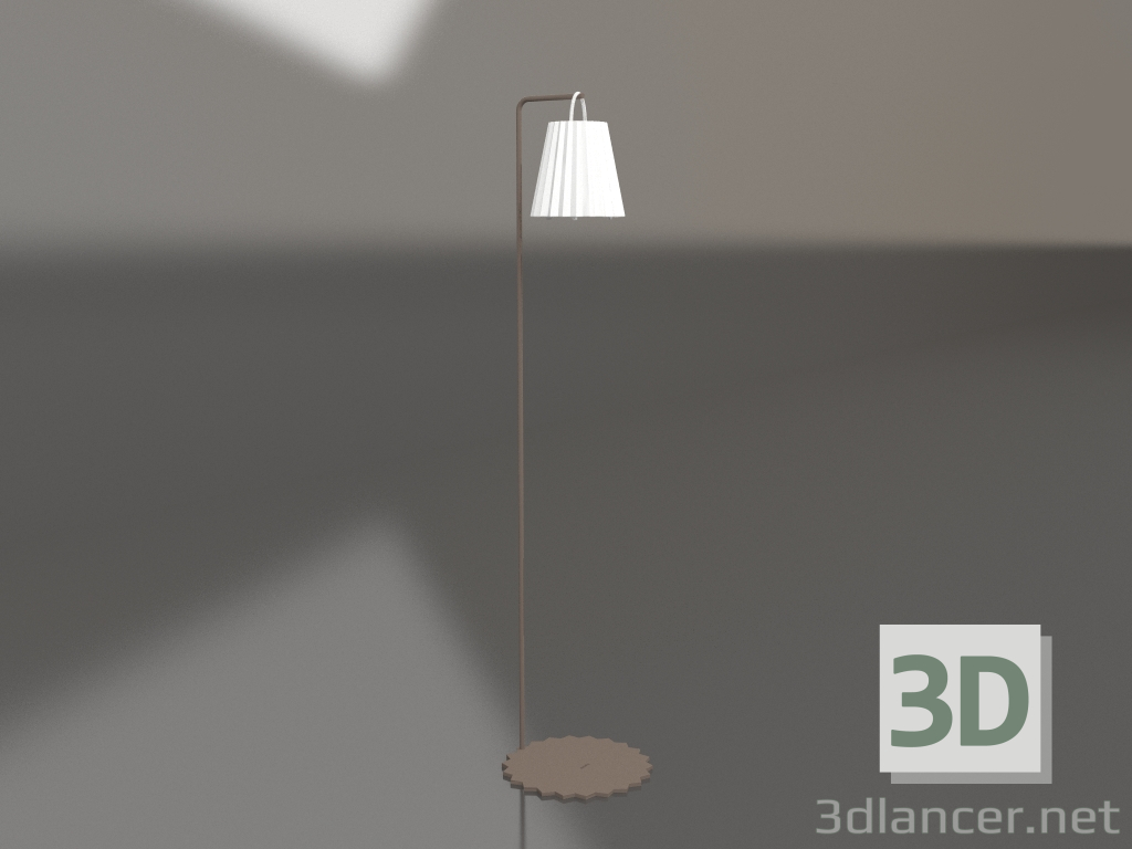 3D modeli Yer lambası (Bronz) - önizleme