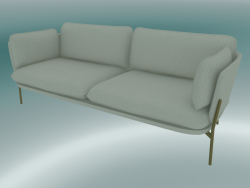 Sofa Sofa (LN3.2, 84x220 H 75cm, Pieds bronzés, Sunniva 2 811)