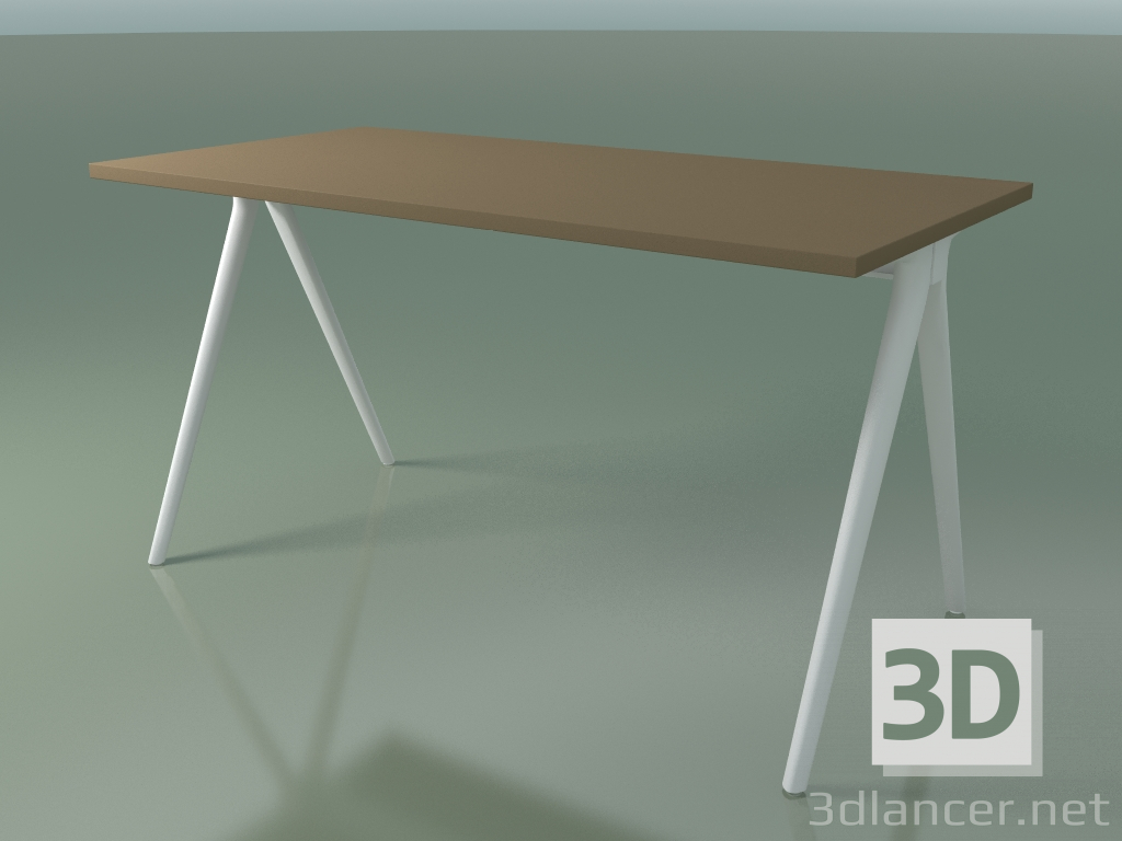 3D Modell Rechteckiger Tisch 5407 (H 74 - 69 x 139 cm, Laminat Fenix F05, V12) - Vorschau