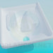 modello 3D Servizi igienici al piano - anteprima