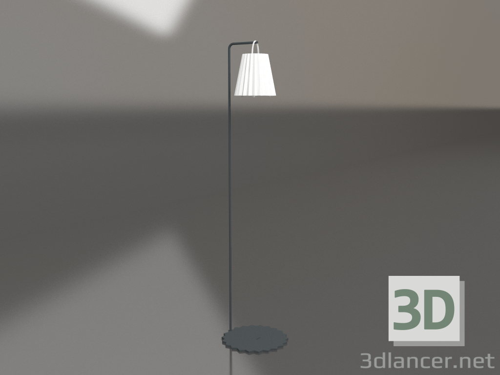 modello 3D Lampada da terra (Antracite) - anteprima