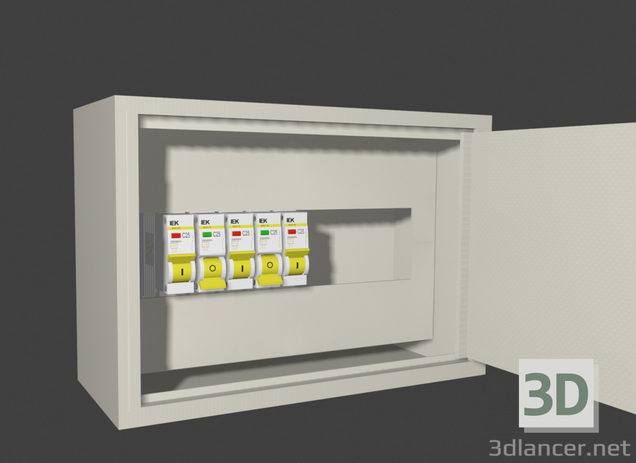 modello 3D di Scudo elettrico con protezione automatica comprare - rendering