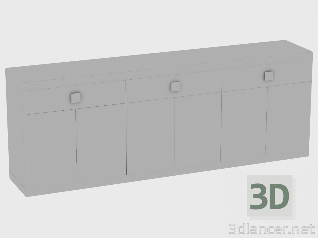 3d модель Шкаф для дневной зоны VICTORIA CABINET MIRROR (270x50xH100) – превью