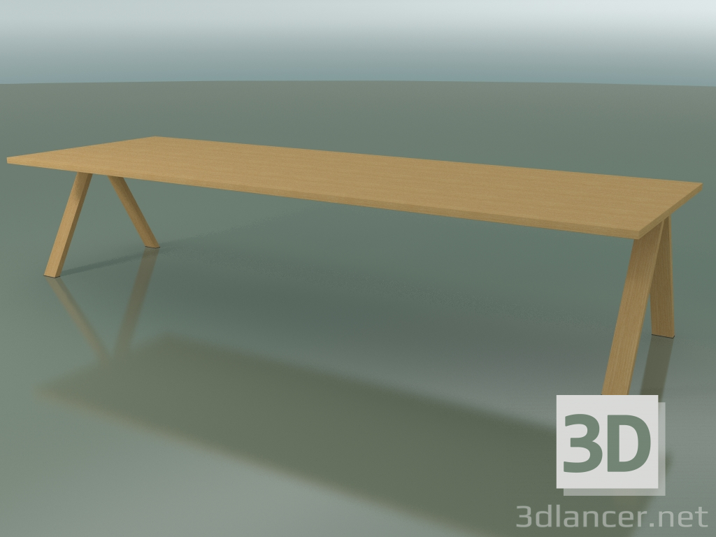 Modelo 3d Mesa com bancada padrão 5002 (H 74 - 360 x 120 cm, carvalho natural, composição 2) - preview