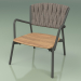 3D modeli Sandalye 227 (Metal Duman, Dolgulu Kemer Gri-Kum) - önizleme