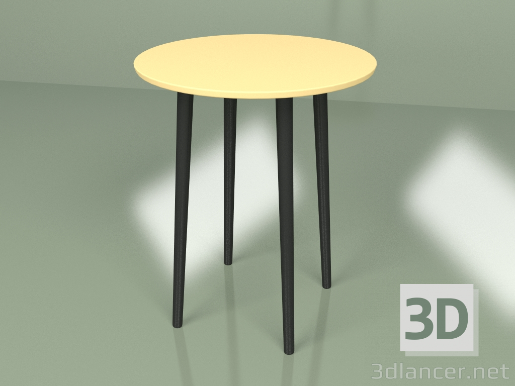 modèle 3D Mini table Spoutnik (jaune ocre) - preview