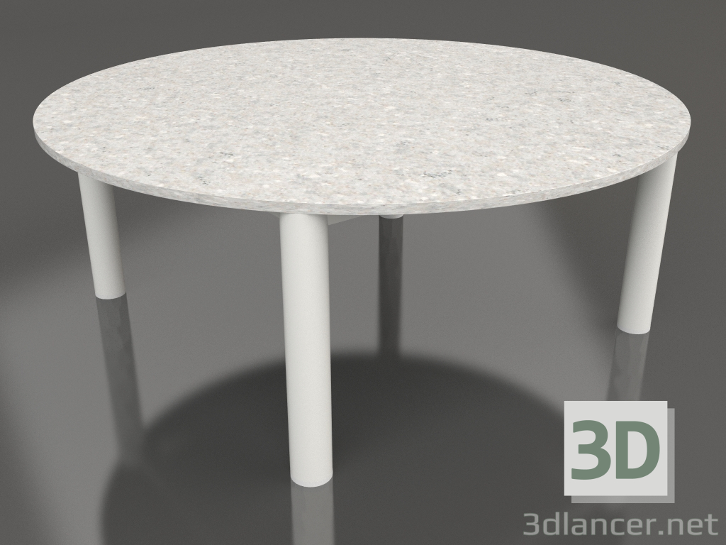 modello 3D Tavolino P 90 (Grigio agata, DEKTON Scirocco) - anteprima