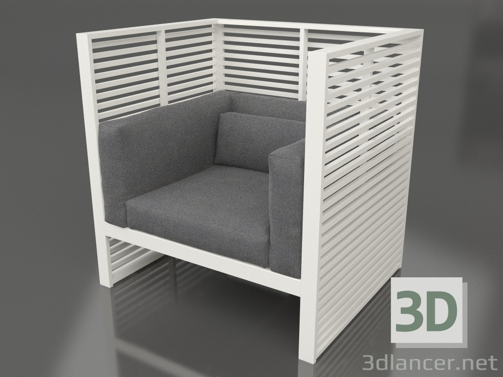 3D Modell Sessel Normando (Achatgrau) - Vorschau