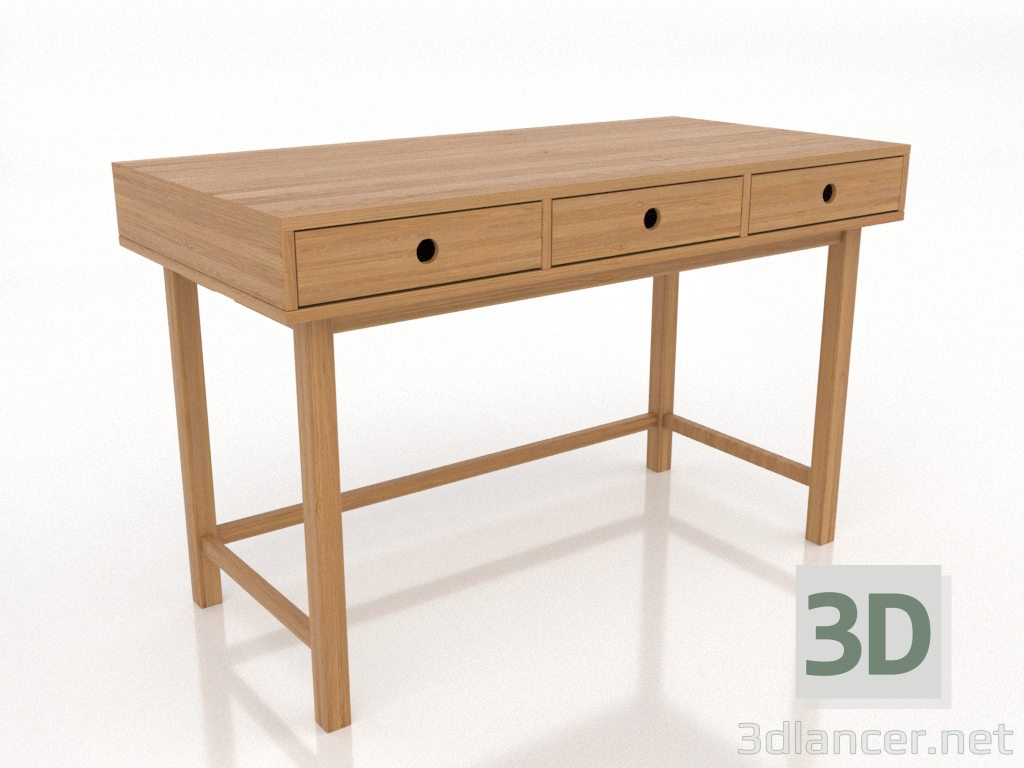 3d модель Стол письменный 1 1200 Х 600 мм (натуральный дуб) – превью 3d модель Стол письменный 1 1200 Х 600 мм (натуральный дуб) – превью