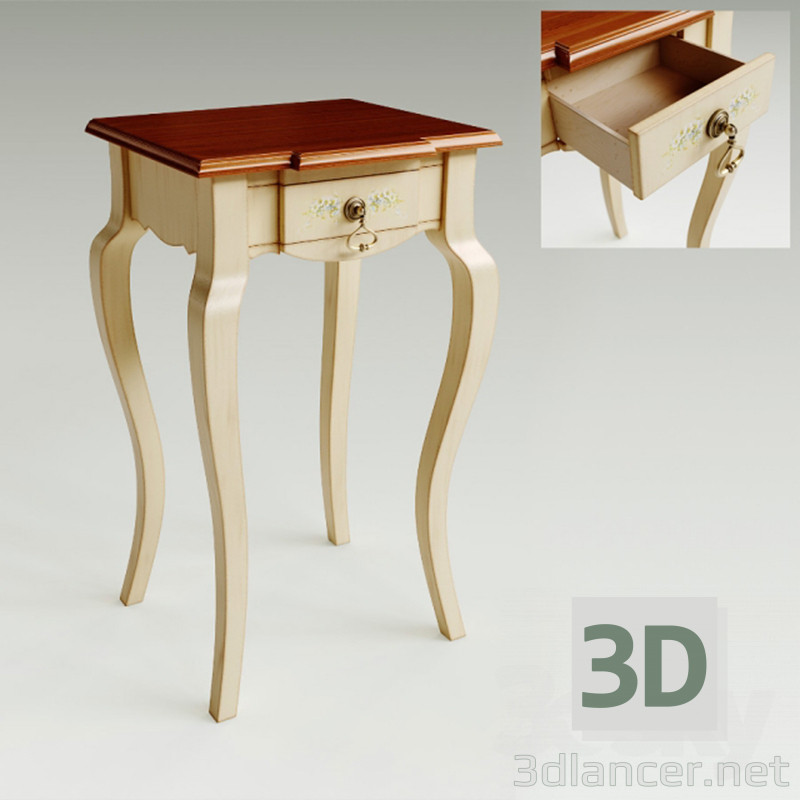 3D Modell Hocker Provence - Vorschau
