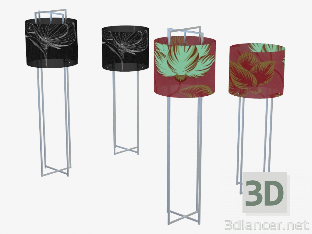 modèle 3D Lampadaire - preview