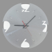 3d model Wall clock with backlight and aluminum dial - preview
