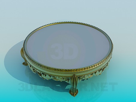 3D Modell Couchtisch Antik - Vorschau
