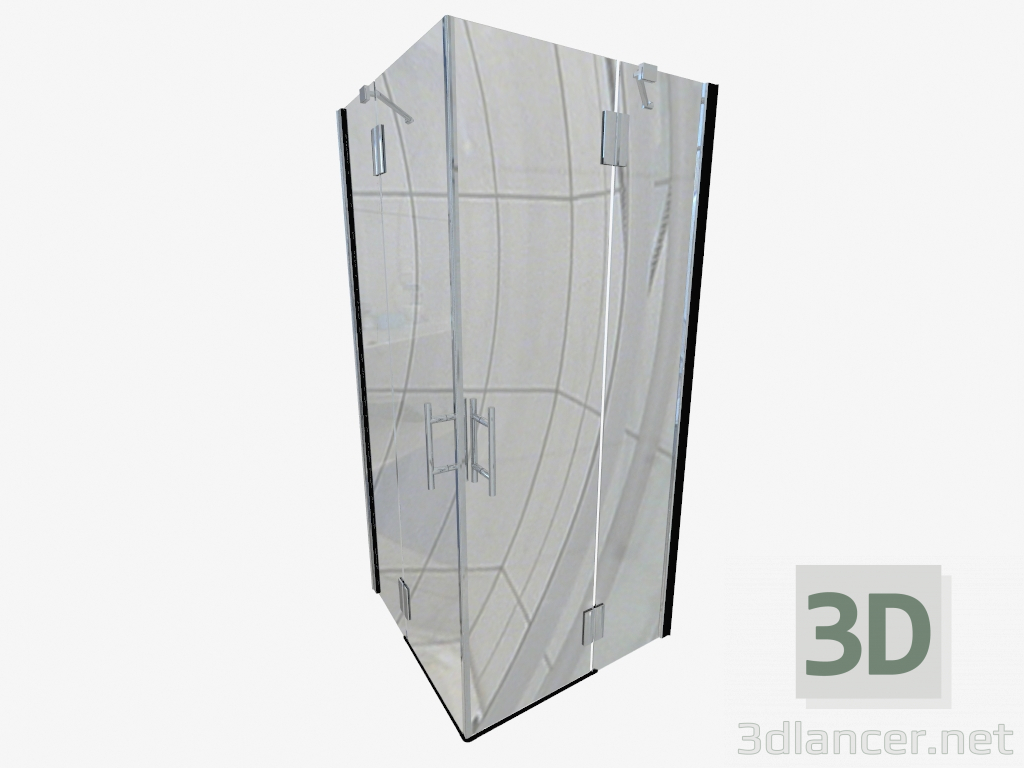 modello 3D Cabina quadrata 90 cm Abelia (KTA 043P) - anteprima