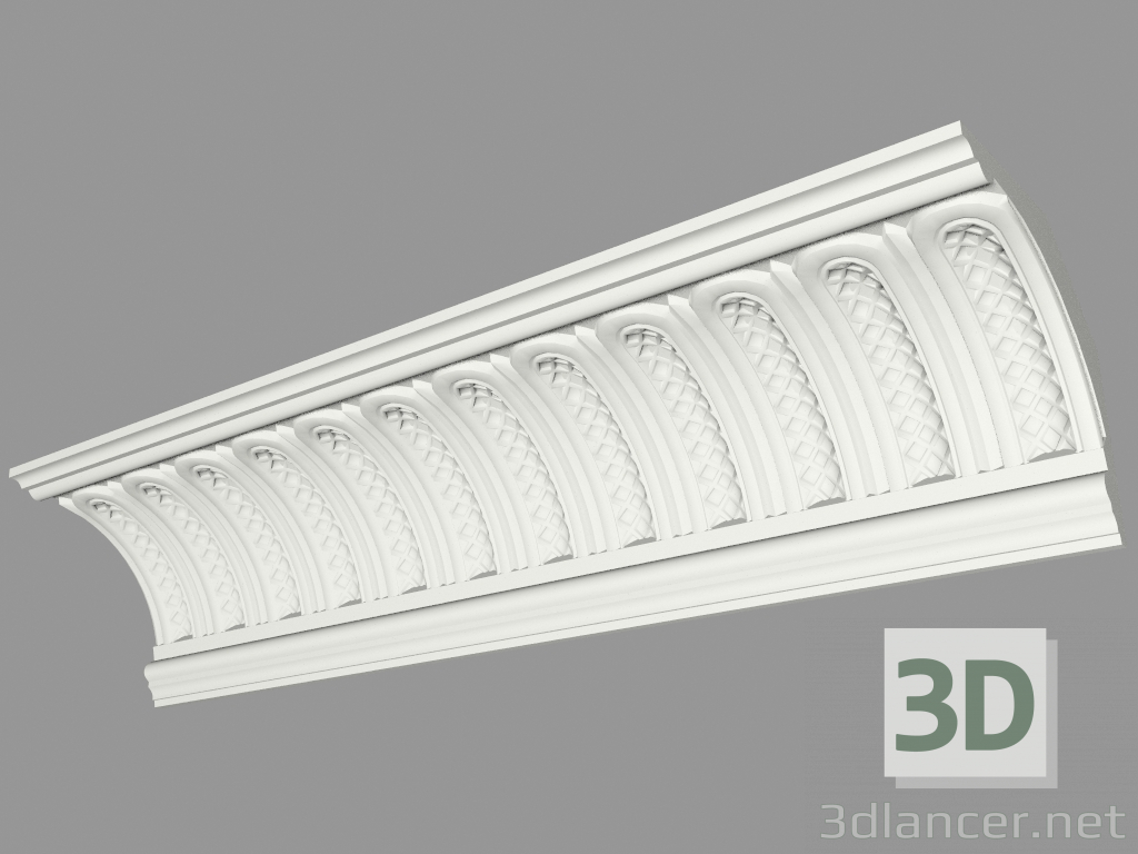 3D modeli Kalıplı saçak (КФ66) - önizleme