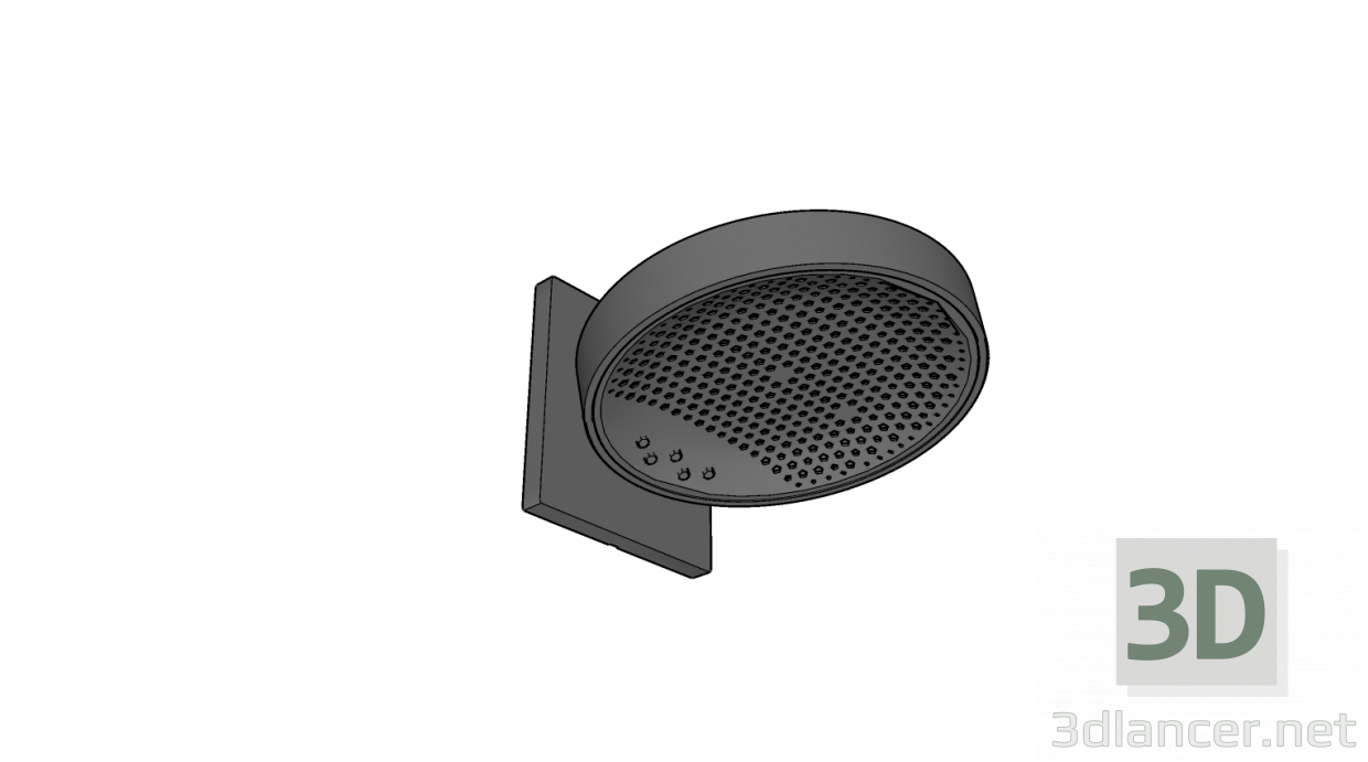 3d model Wall mounted shower head 250 3jet EcoSmart - preview