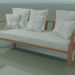 3d model Outdoor teak sofa in natural OutOut (03) - preview