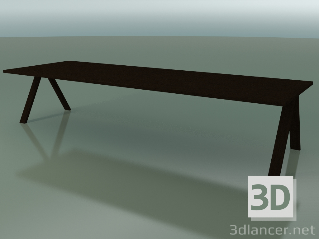 3d модель Стол со стандартной столешницей 5002 (H 74 - 360 x 120 cm, wenge, composition 2) – превью