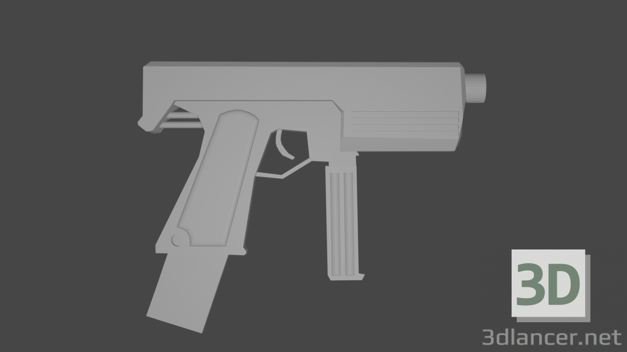 modello 3D Pistola Alex LOW POLI - anteprima