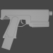 3d model Pistol Alex LOW POLY - preview
