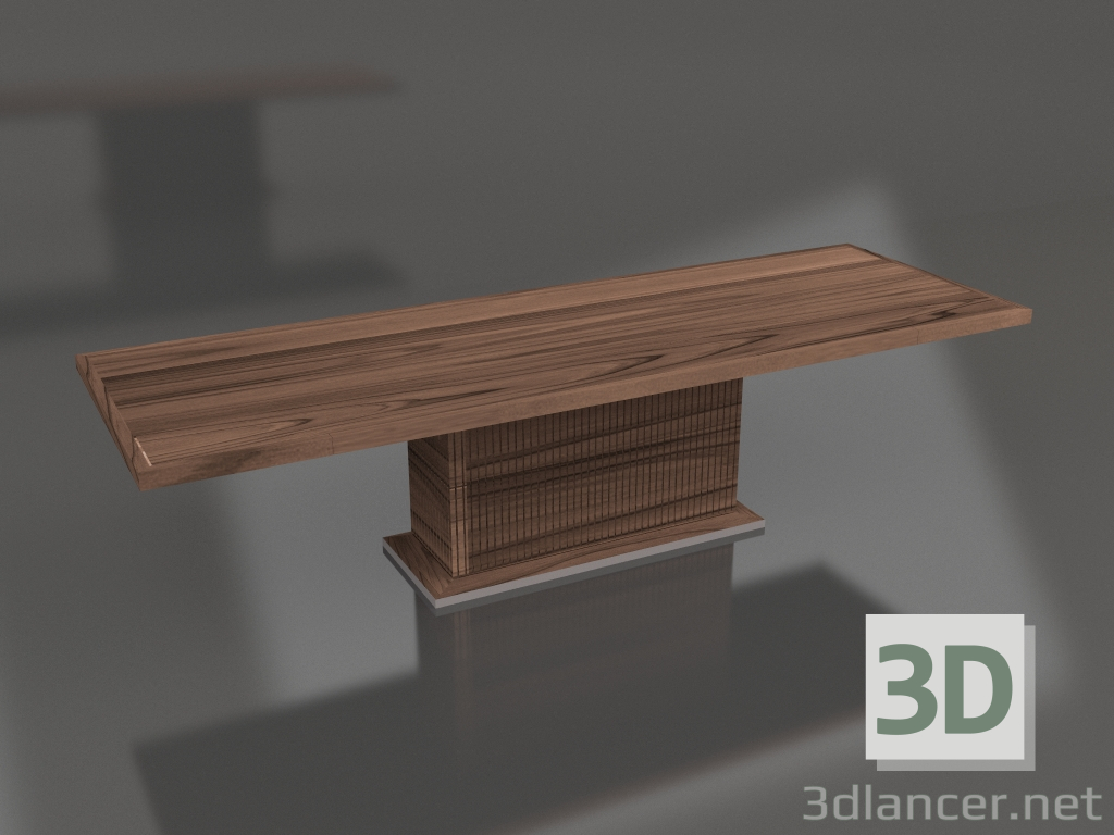 3D modeli Yemek masası Tam masa dikdörtgen 300 - önizleme