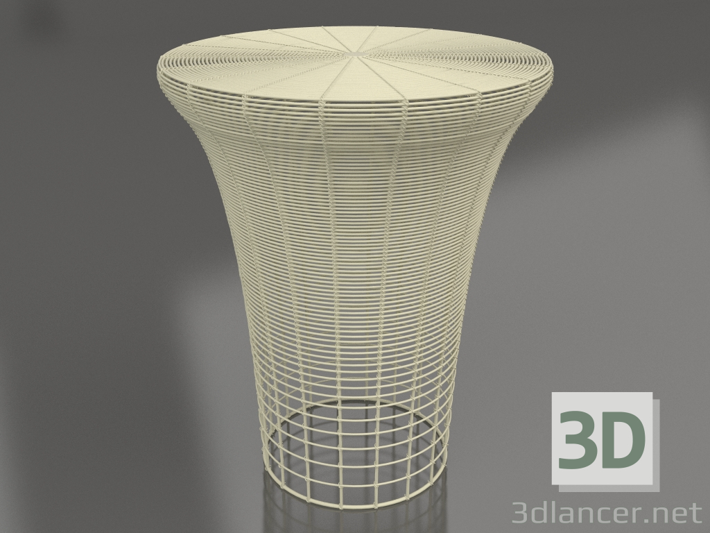3d model High stool (Gold) - preview