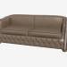 modèle 3D canapé-lit double droit Antares - preview