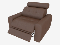 Armchair with footrest and headrest