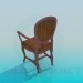 3d model Chair with armrests - preview