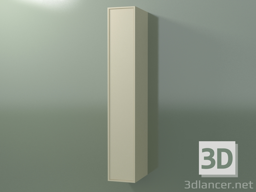 3D Modell Wandschrank mit 1 Tür (8BUAEDD01, 8BUAEDS01, Knochen C39, L 24, P 36, H 144 cm) - Vorschau