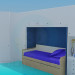 3D Modell Satz von Möbel im Schlafzimmer - Vorschau