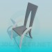 3d модель Современный стул – превью