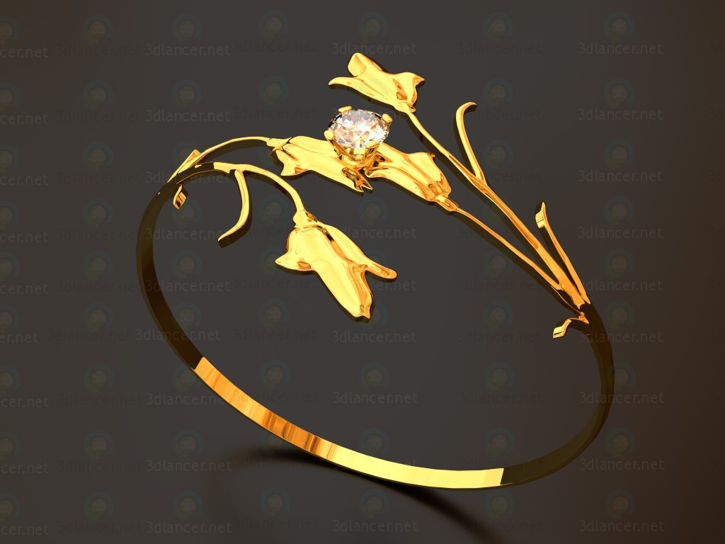 3d model Ring "Lily" - preview