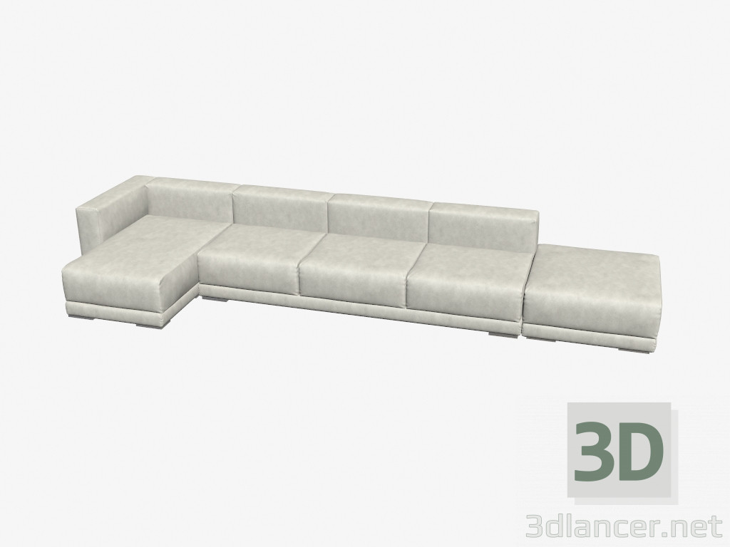 modèle 3D Canapés modulaires Avon - preview