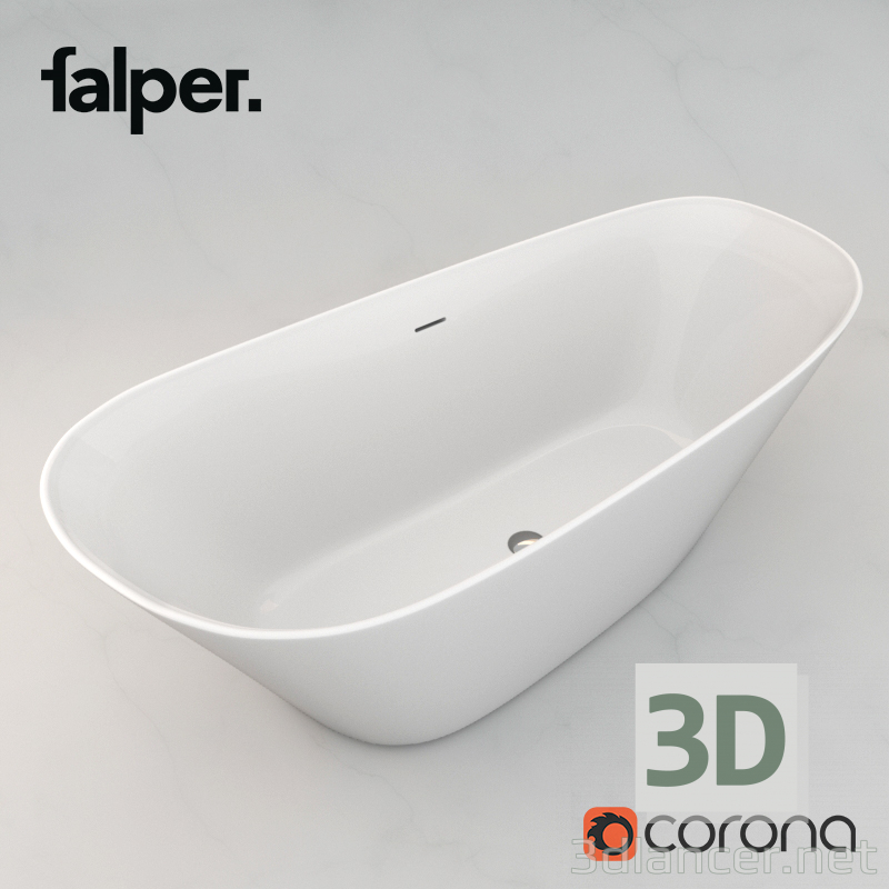 modello 3D Vasca da bagno - anteprima