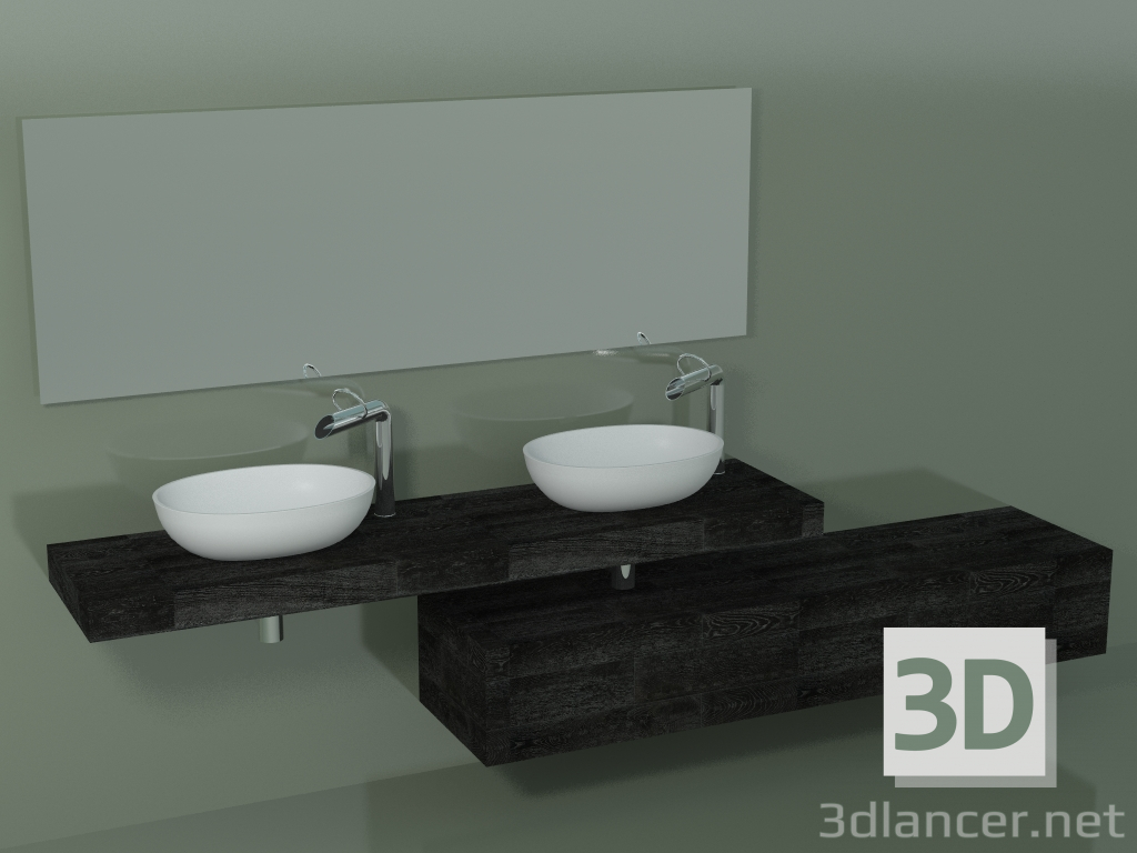 3d модель Система декору для ванної кімнати (D03) – превью