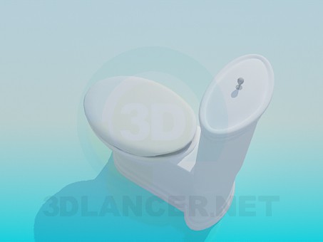 Modelo 3d Vaso sanitário - preview