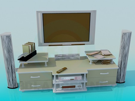 modello 3D Sistema Home theater - anteprima