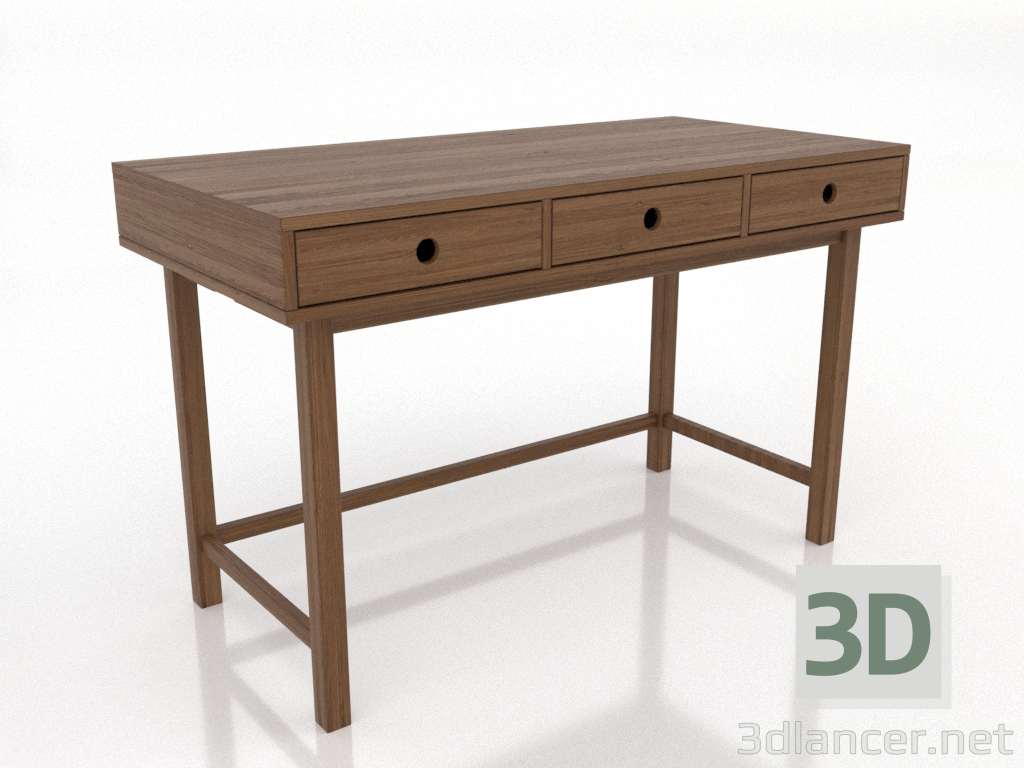 3d model Writing desk 1 1200 X 600 mm (light walnut) - preview 3d model Writing desk 1 1200 X 600 mm (light walnut) - preview