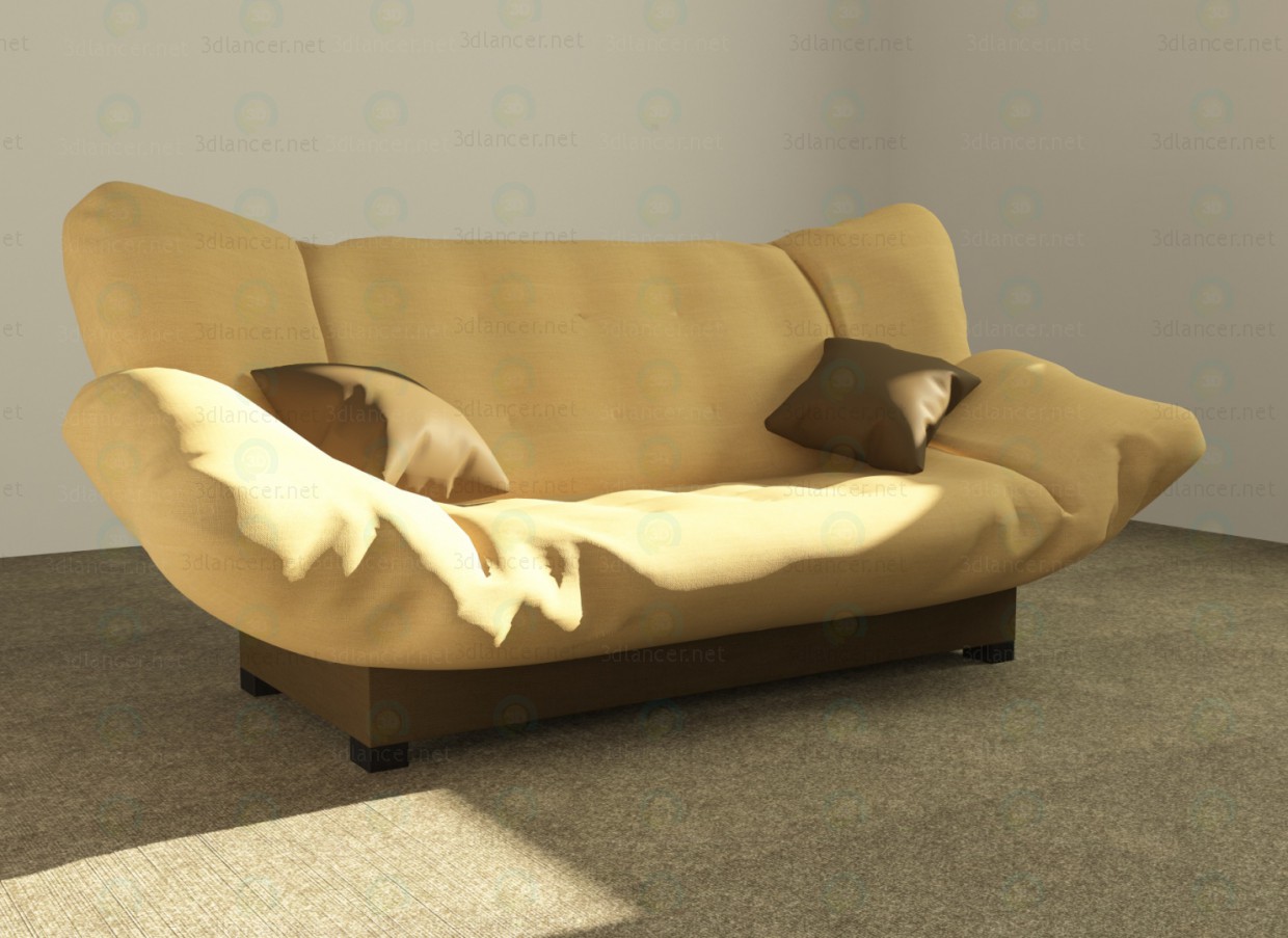 3d Sofa "click-Klak" fabric model buy - render