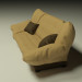 3D Kanepe "tıklayın-Klak" kumaş modeli satın - render