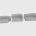3d model Elementos de sofá modulares GRACE - vista previa