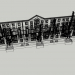 Edificio de dos plantas 1-452-4 3D modelo Compro - render